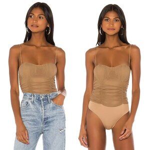 Lovers and Friends Albany Bodysuit in Taupe